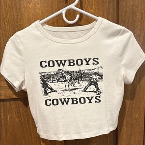 Cowboys Graphic Kids T-Shirt - White